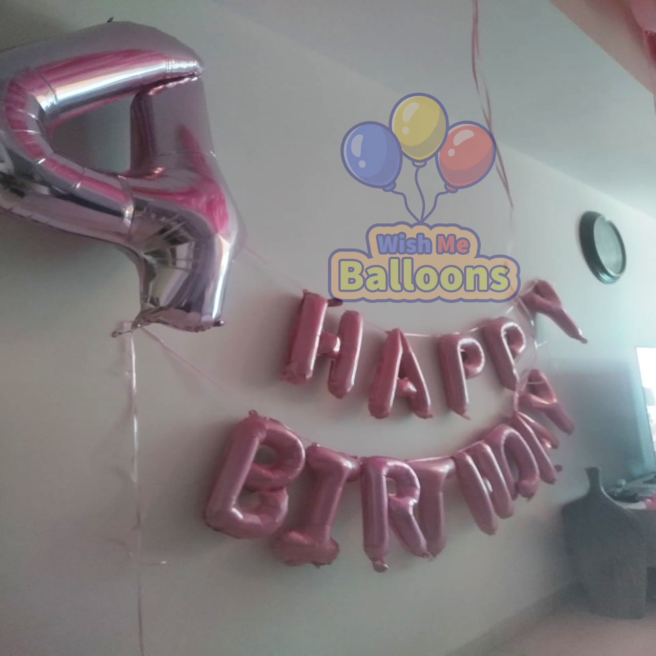 Happy Birthday With Foil Number